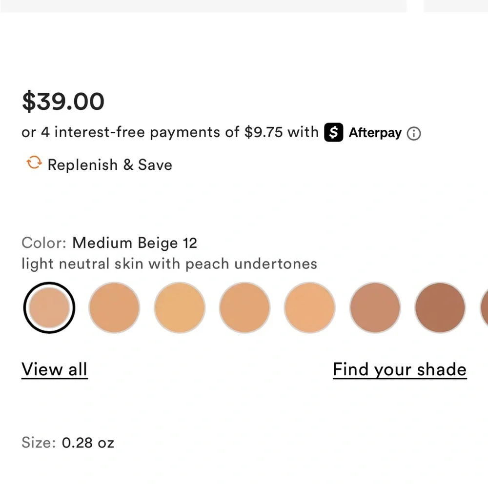 $39 bareMinerals Original Loose Powder in medium beige full size new